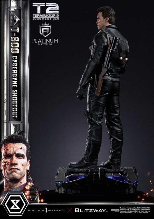Prime 1 Studio T-800 Platinum Edition Cyberdyne Shootout Statue