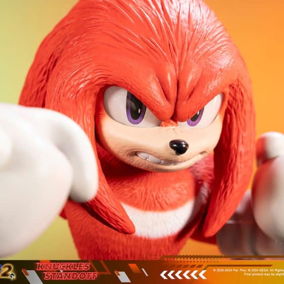 First 4 Figures Knuckles Standoff Statue Sonic The Hedgehog Movie Limited Collectible