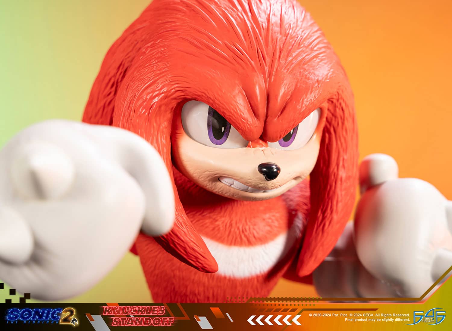 First 4 Figures Knuckles Standoff Statue Sonic The Hedgehog Movie Limited Collectible