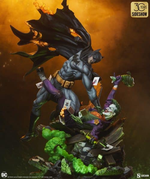 Sideshow Collectibles Batman Vs The Joker: Eternal Enemies Statue Diorama DC Limited Collectible