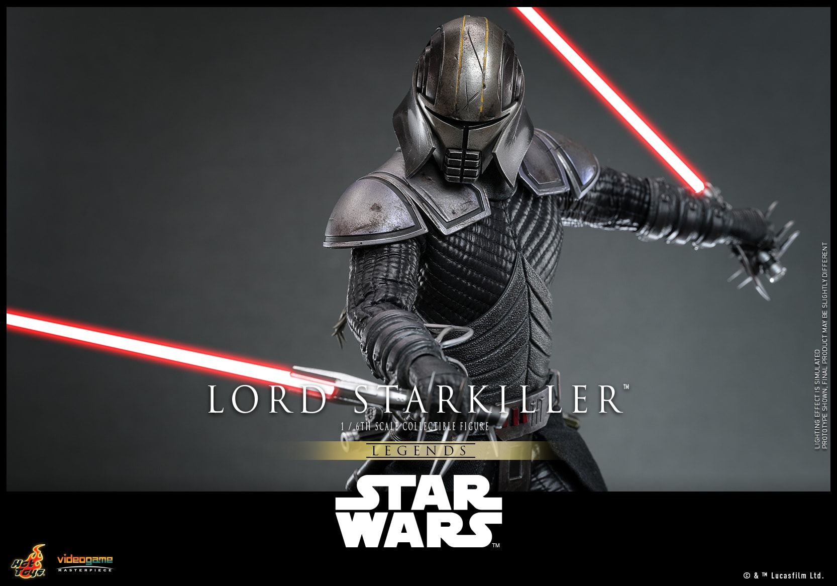 Hot Toys Lord Starkiller Sixth Scale Figure Star Wars Legends Limited Collectible