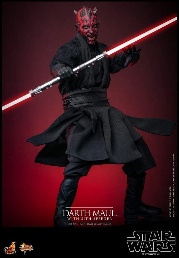 Hot Toys Darth Maul With Sith Speeder Sixth Scale Figure Limited