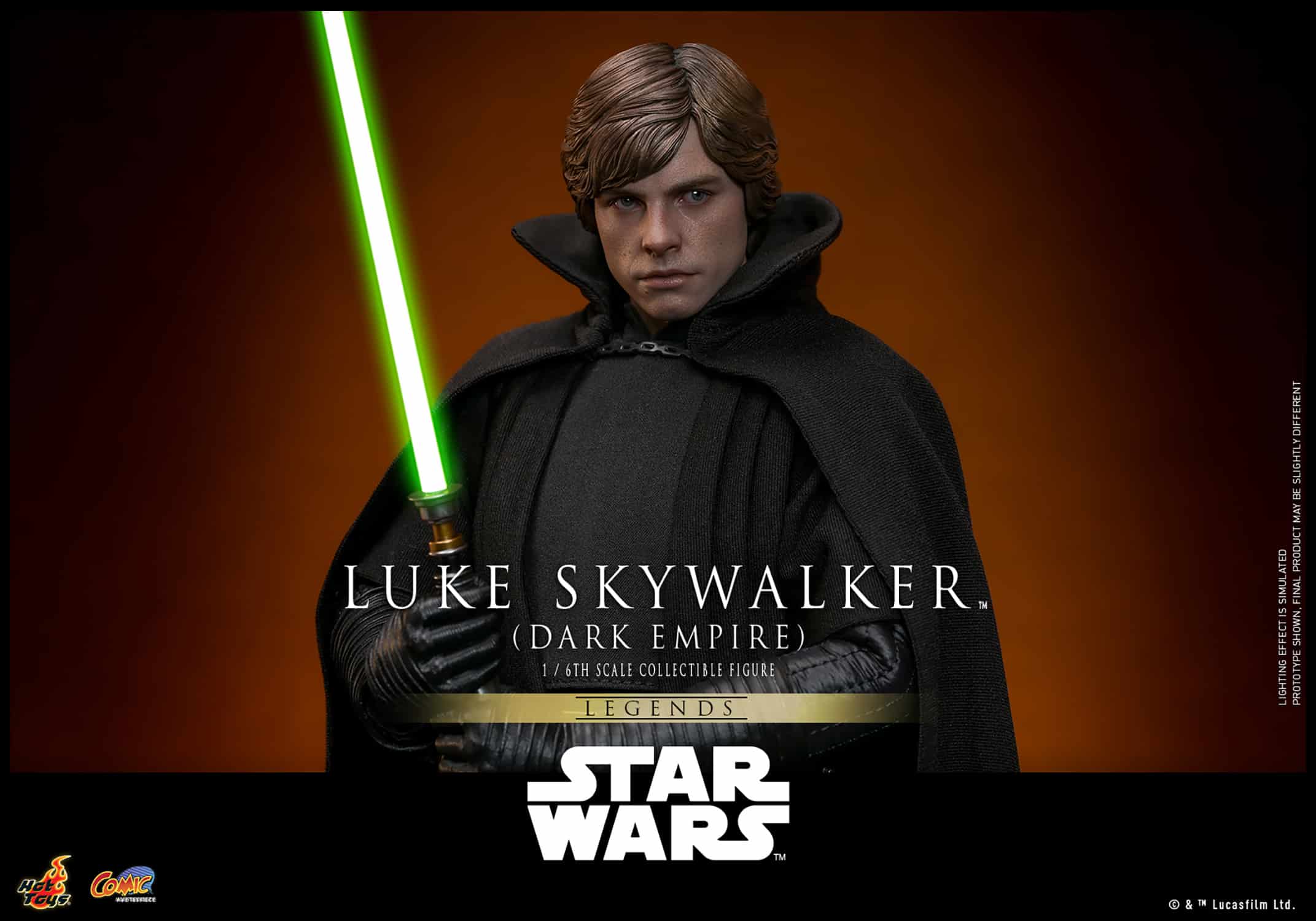 Hot Toys Luke Skywalker Dark Empire Sixth Scale Figure Star Wars Legends Collectible Figure