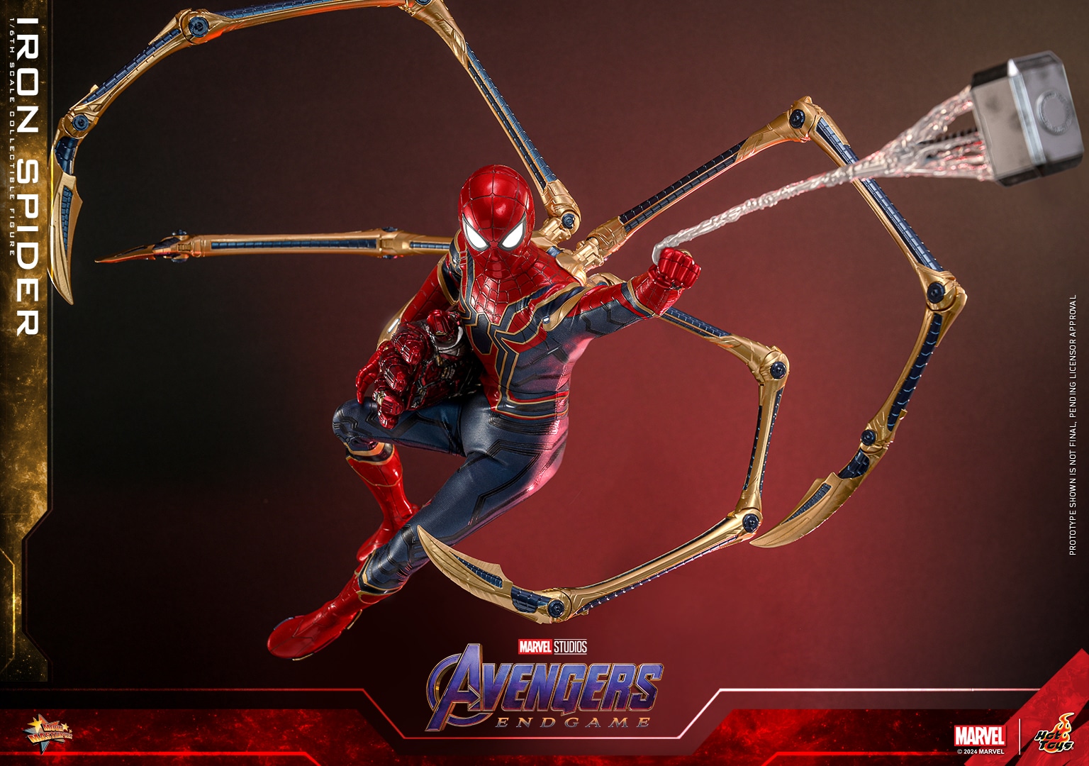 Hot Toys Iron Spider Upgraded Sixth Scale Figure Marvel Limited 1:6 Collectible