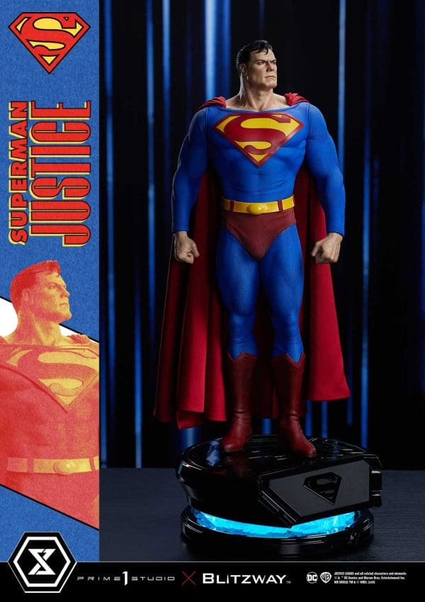 Superman Justice Statue Premium Masterline Collectible - Comic