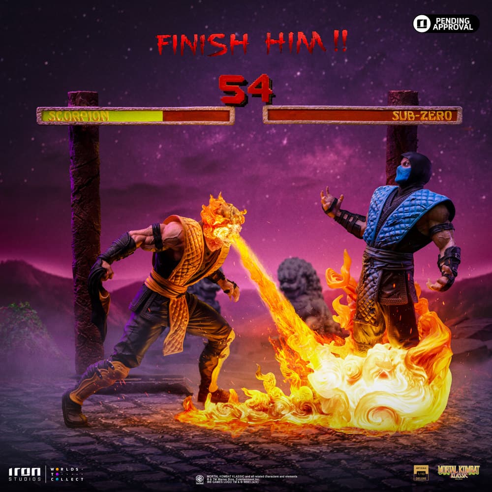 Fatality Scorpion VS Sub-Zero Deluxe Statue