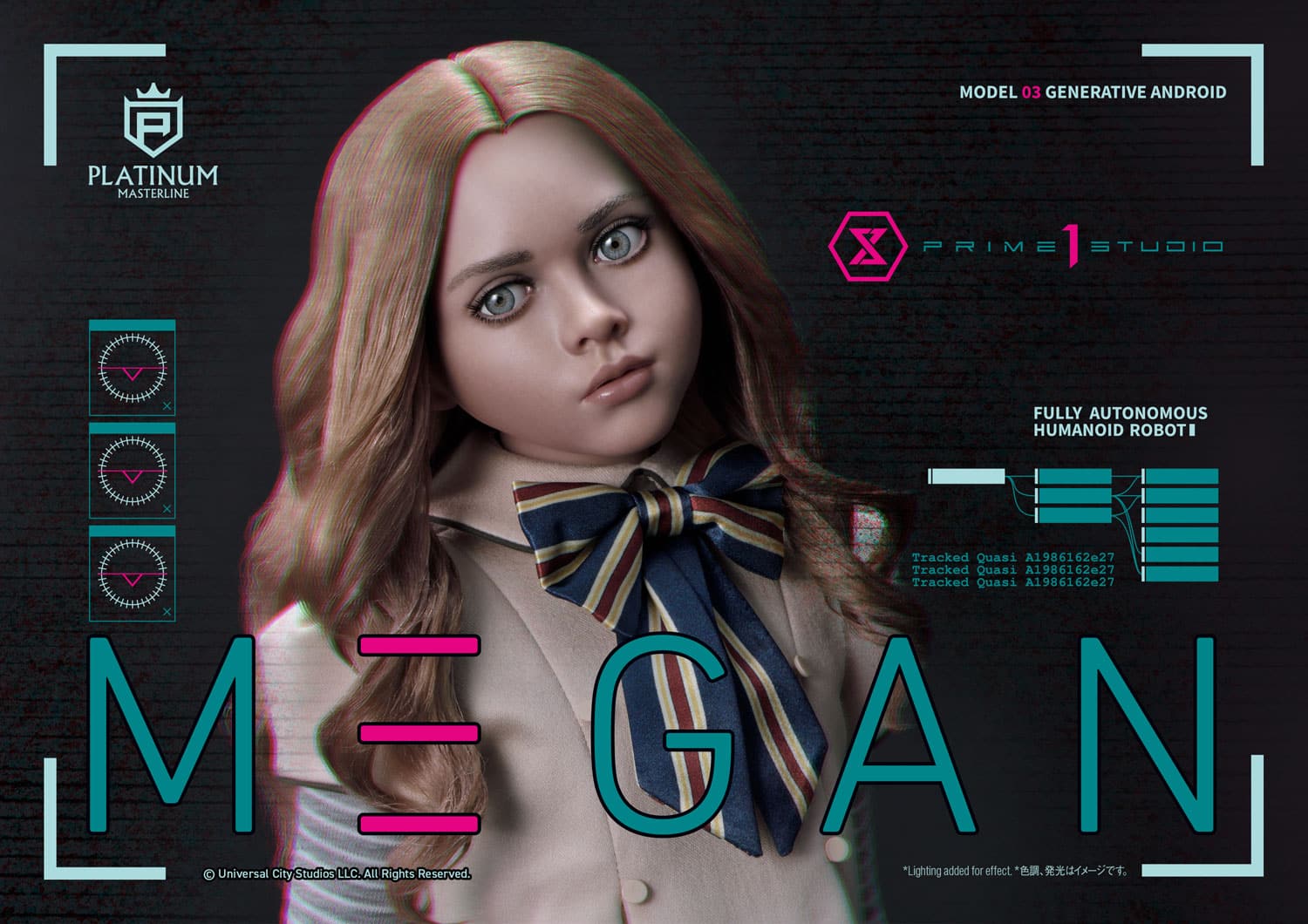 M3GAN Platinum Masterline Statue 1:3 Scale Limited Collectible