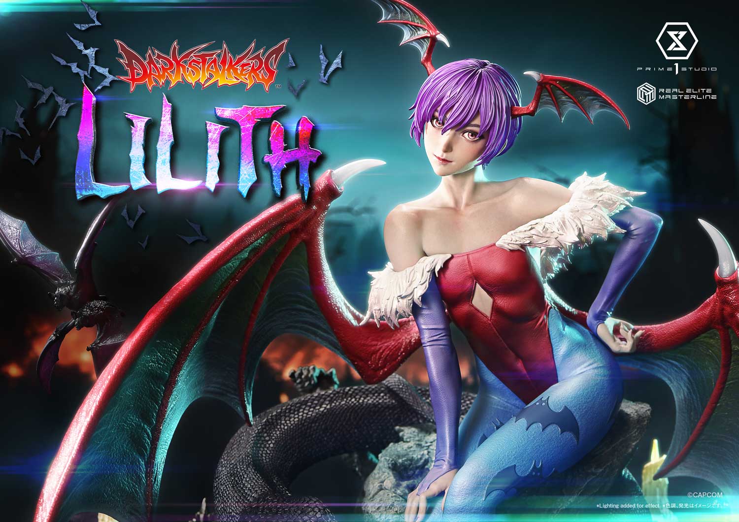 Lilith Statue Real Elite Masterline Darkstalkers Limited Collectible
