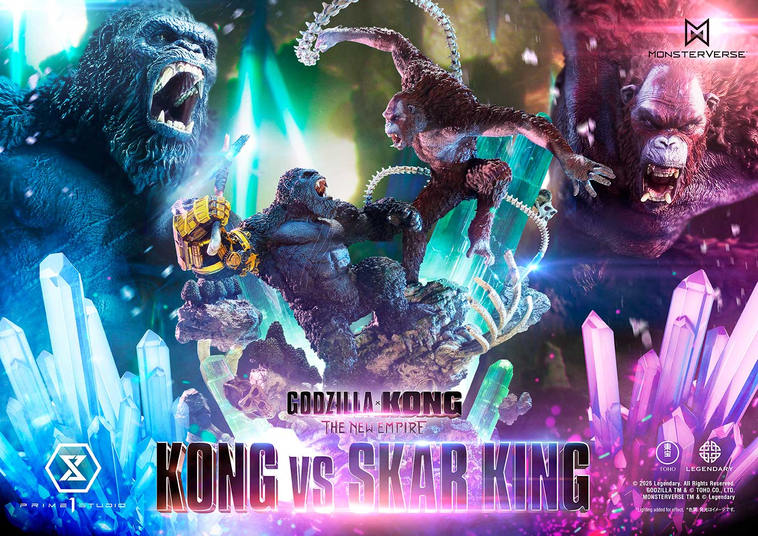a01_UDMGXK-02_00 Kong VS Skar King Statue Godzilla x Kong The New Empire Limited Collectible