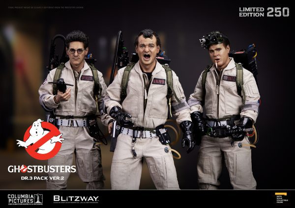 Ghostbusters Dr. 3 Pack Venkman, Stantz, and Spengler Sixth Scale