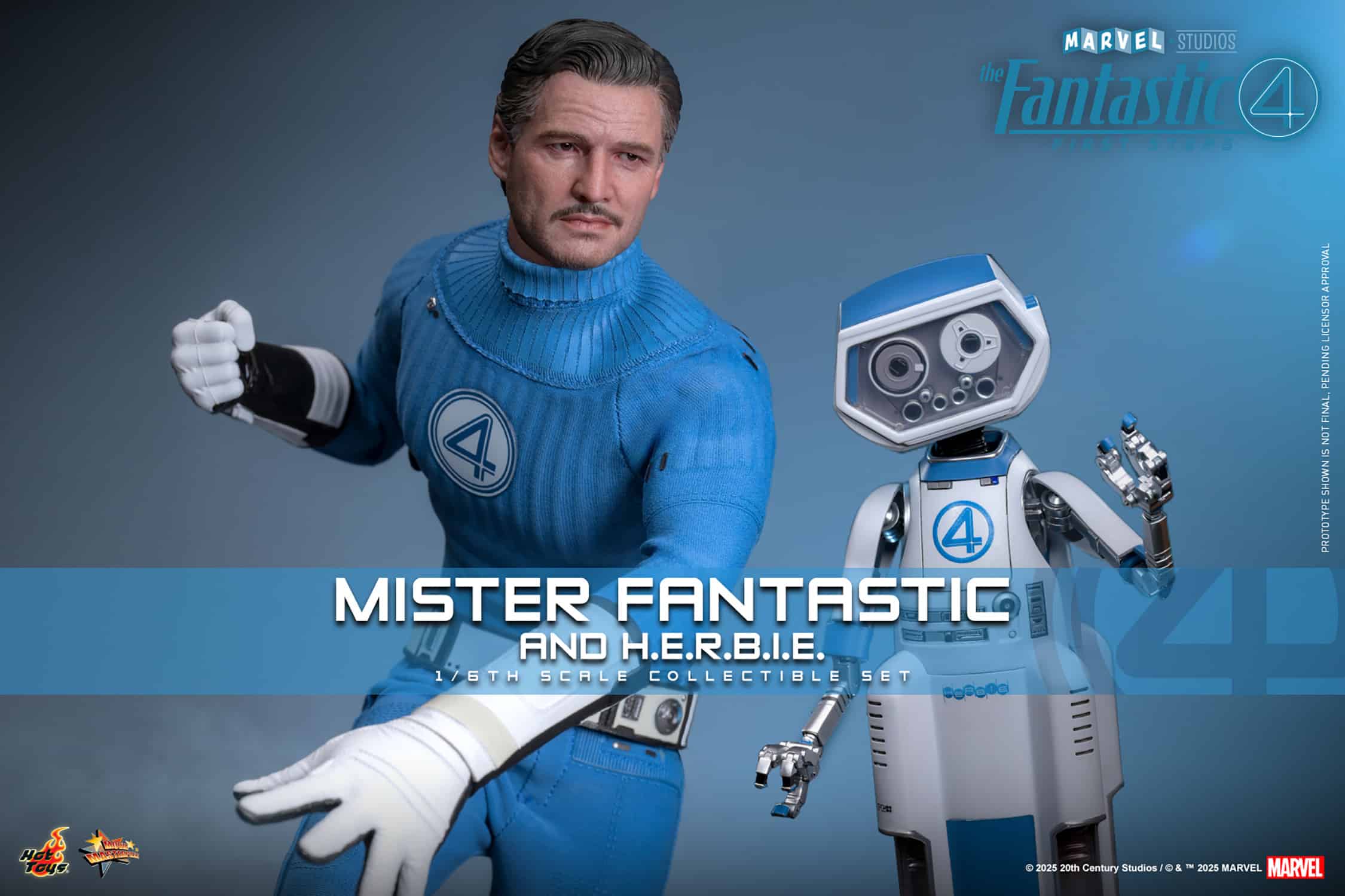 Mister Fantastic And H.E.R.B.I.E. Sixth Scale Figure Set Fantastic Four Limited Collectible