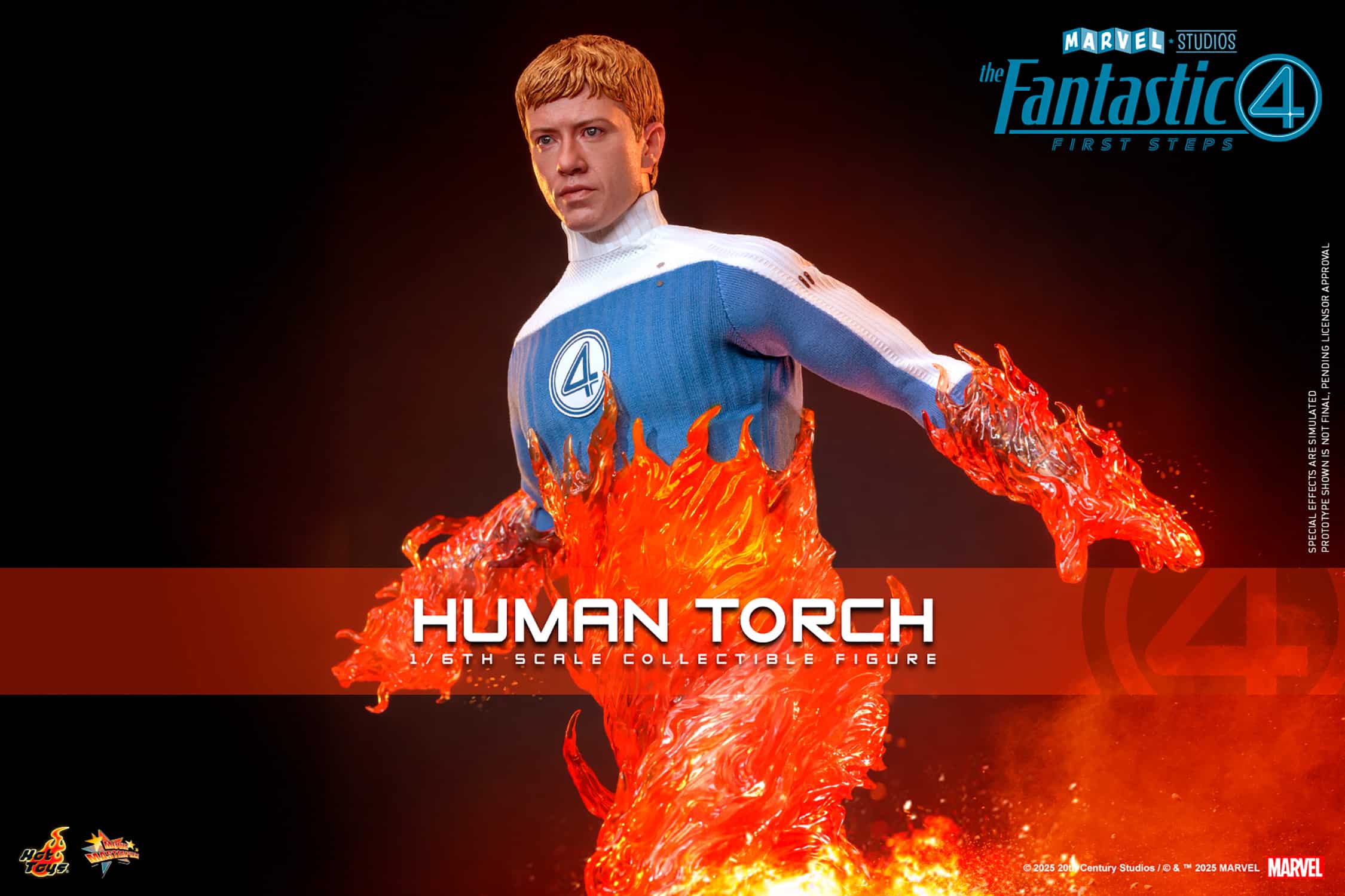 The Human Torch Sixth Scale Figure Fantastic Four Limited Collectible
