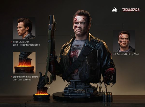 T-800 Battle Damaged Life-Size Bust The Terminator 2 Limited