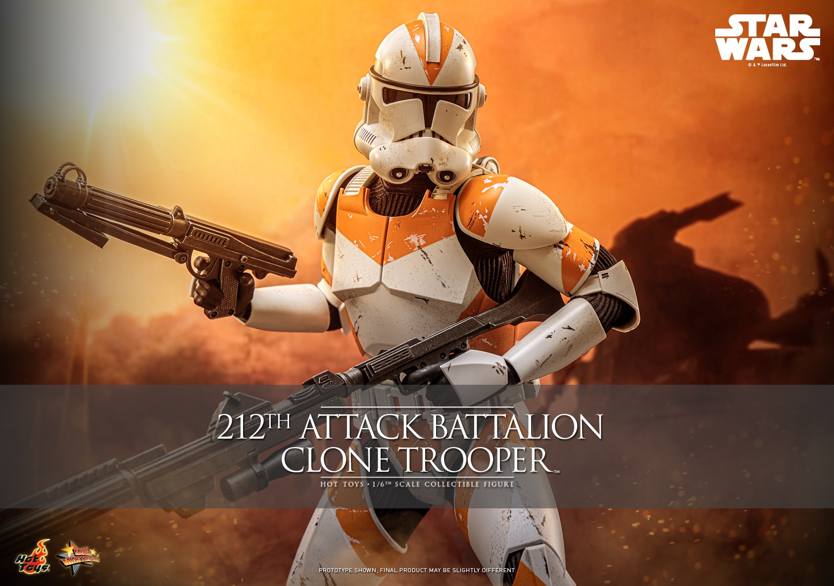212th Attack Battalion Clone Trooper Sixth Scale Figure Star Wars Limited Collectible