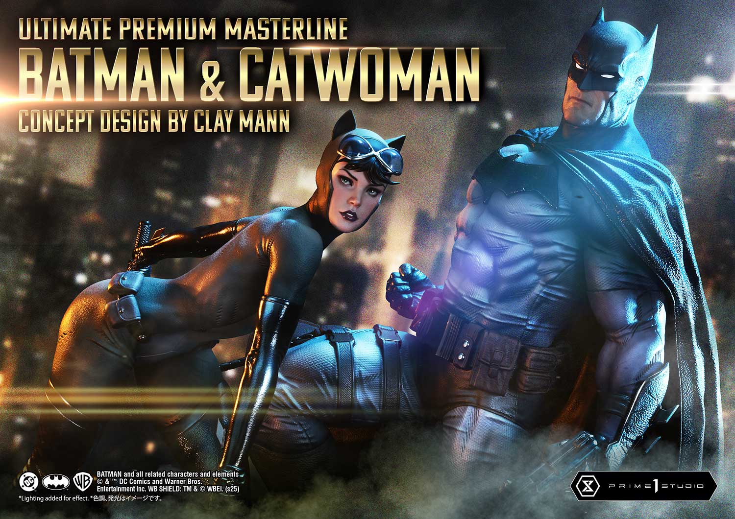 Batman and Catwoman Statue Concept Design By Clay Mann