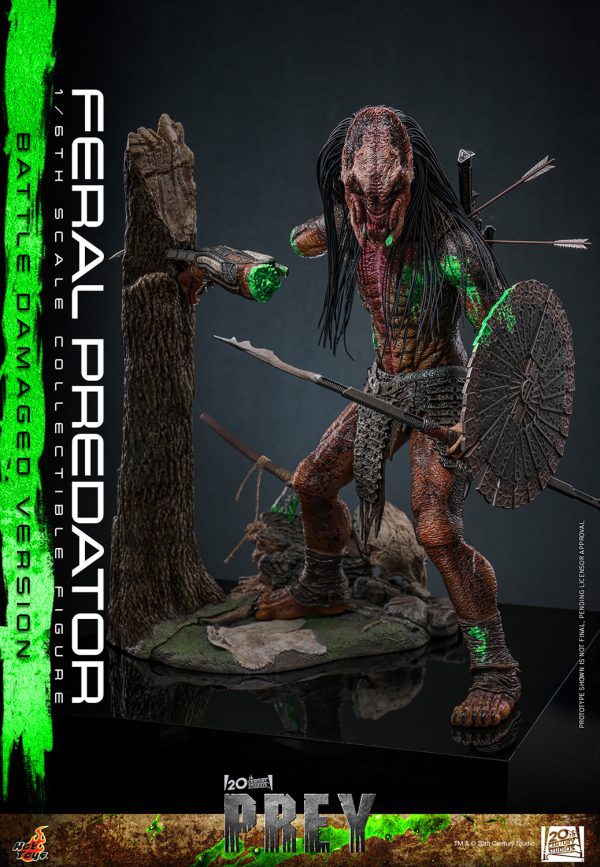 Feral Predator Sixth Scale Figure Battle Damaged Version PREY