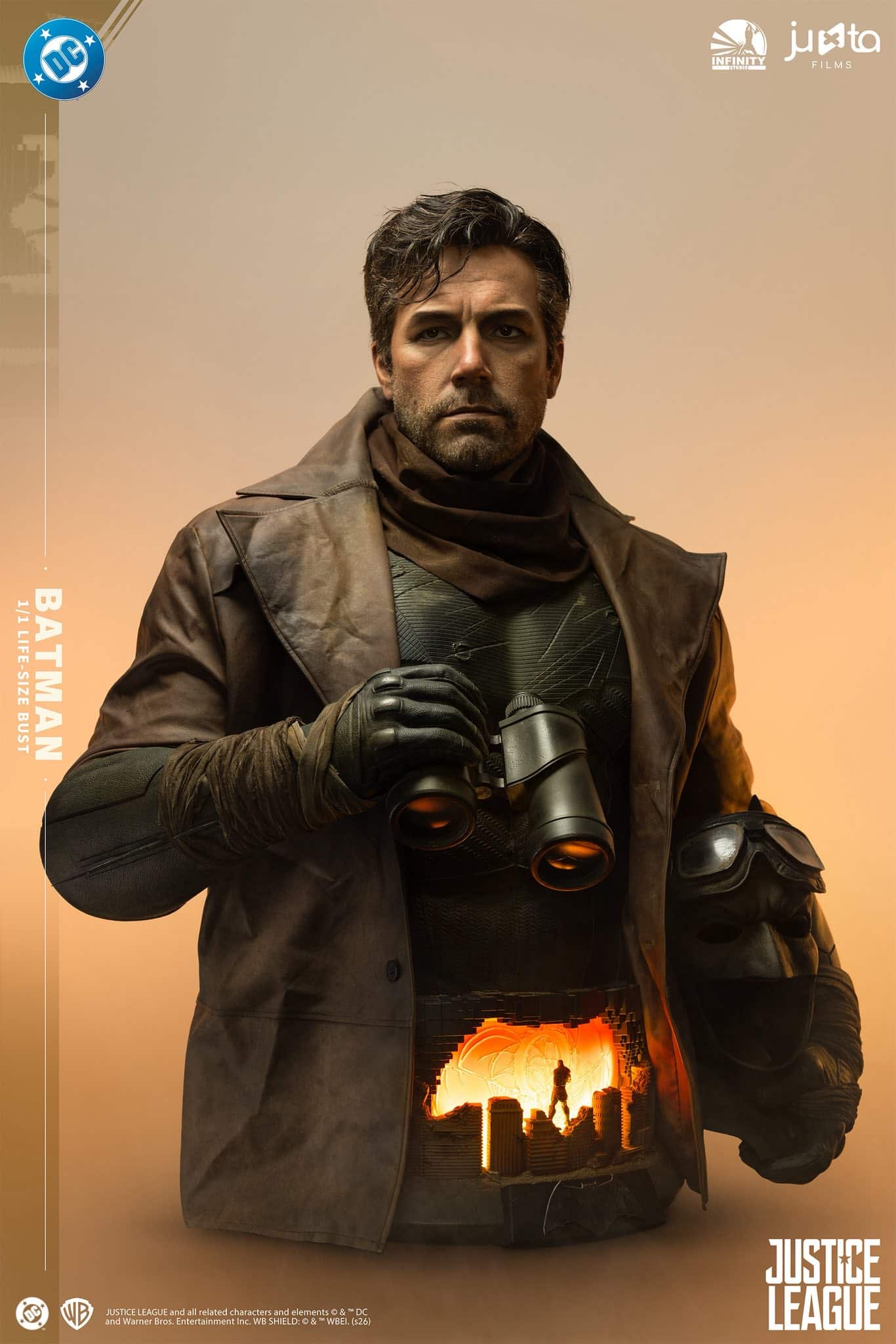 Knight Batman Life-Size Bust 1:1 Silicone Justice League Limited Collectible