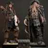 Jack Sparrow and Davy Jones Hyperreal 1/3 Scale Statue Set Limited Edition Pirates Of The Caribbean Collectible