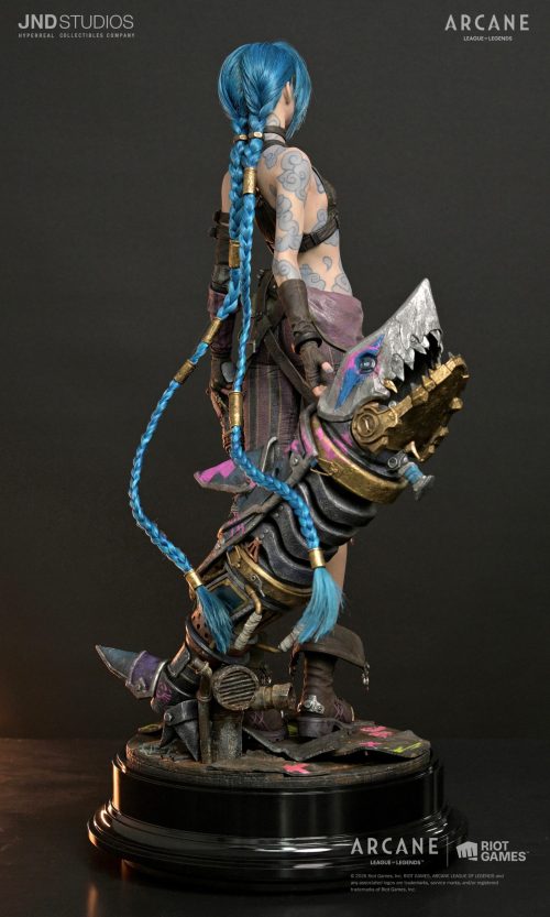 Jinx Statue ARCANE: League Of Legends 1:3 Scale Hyperrealistic