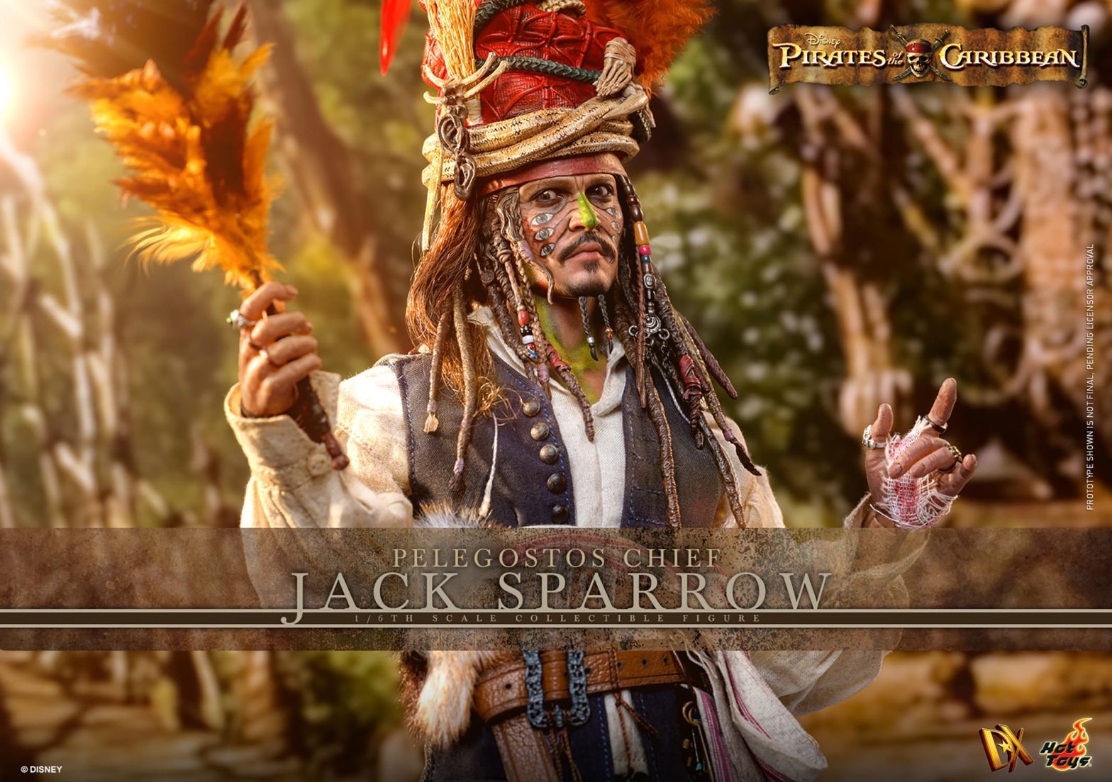 Pelegostos Chief Jack Sparrow Sixth Scale Figure Pirates Of The Caribbean Limited Collectible