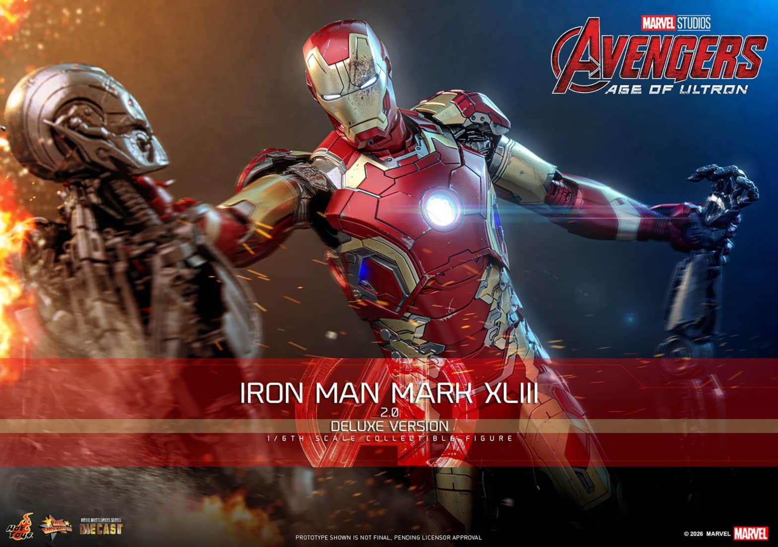 Iron Man Mark XLIII 2.0 Sixth Scale Figure Age Of Ultron Limited Collectible