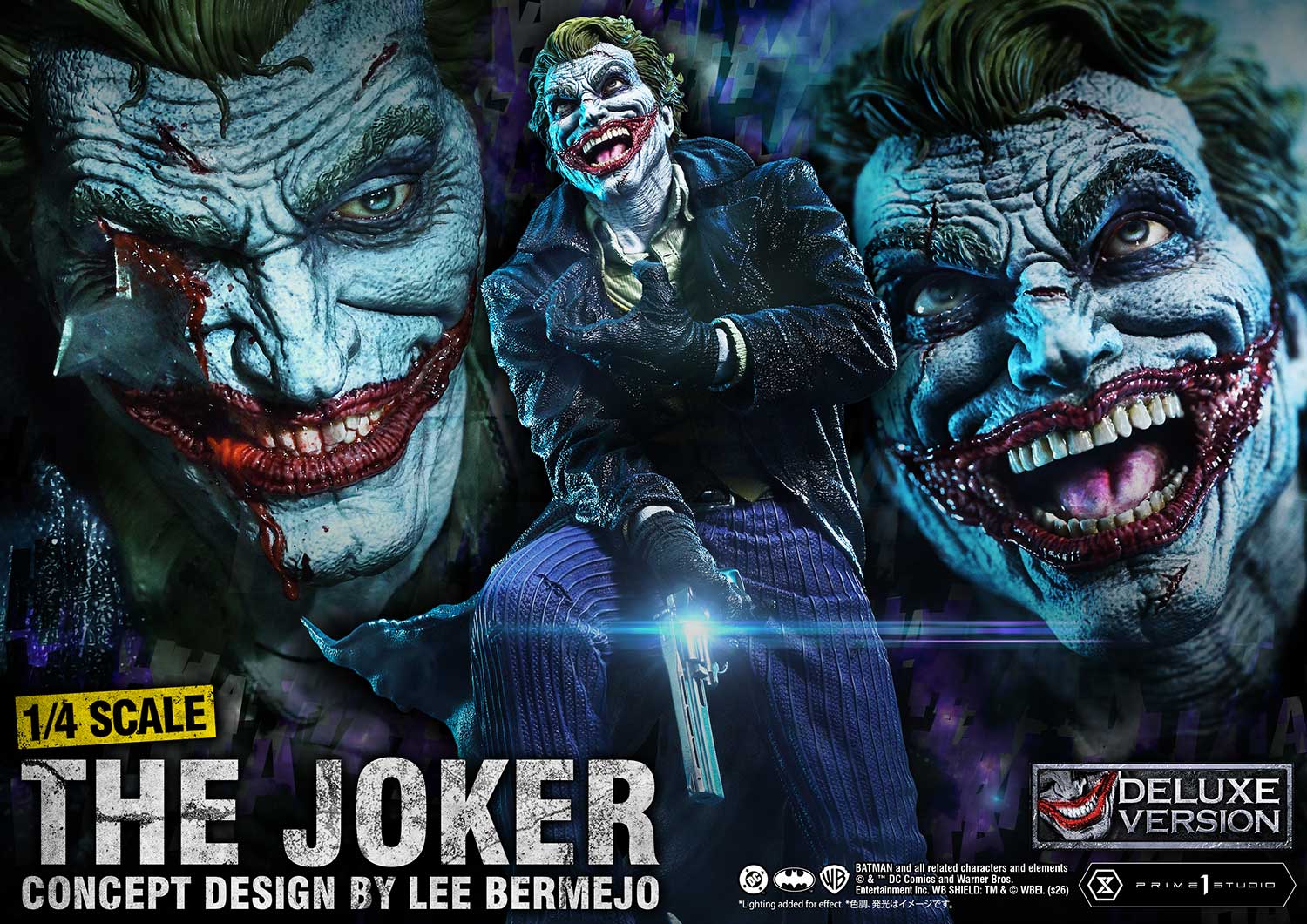 The Joker Statue Concept Design By Lee Bermejo 1/4 Scale Limited Collectible