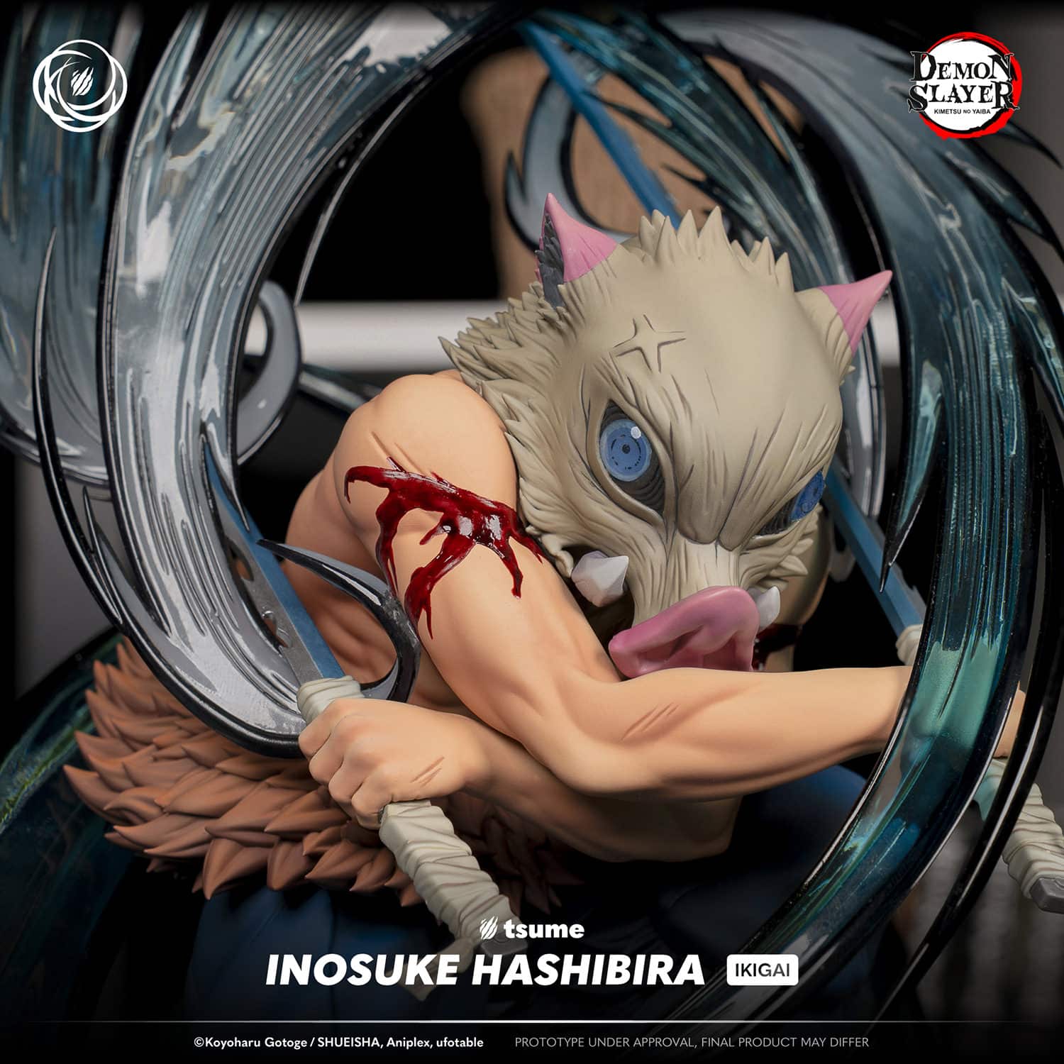 Inosuke Hashibira Ikigai Statue Demon Slayer Limited Anime Collectible