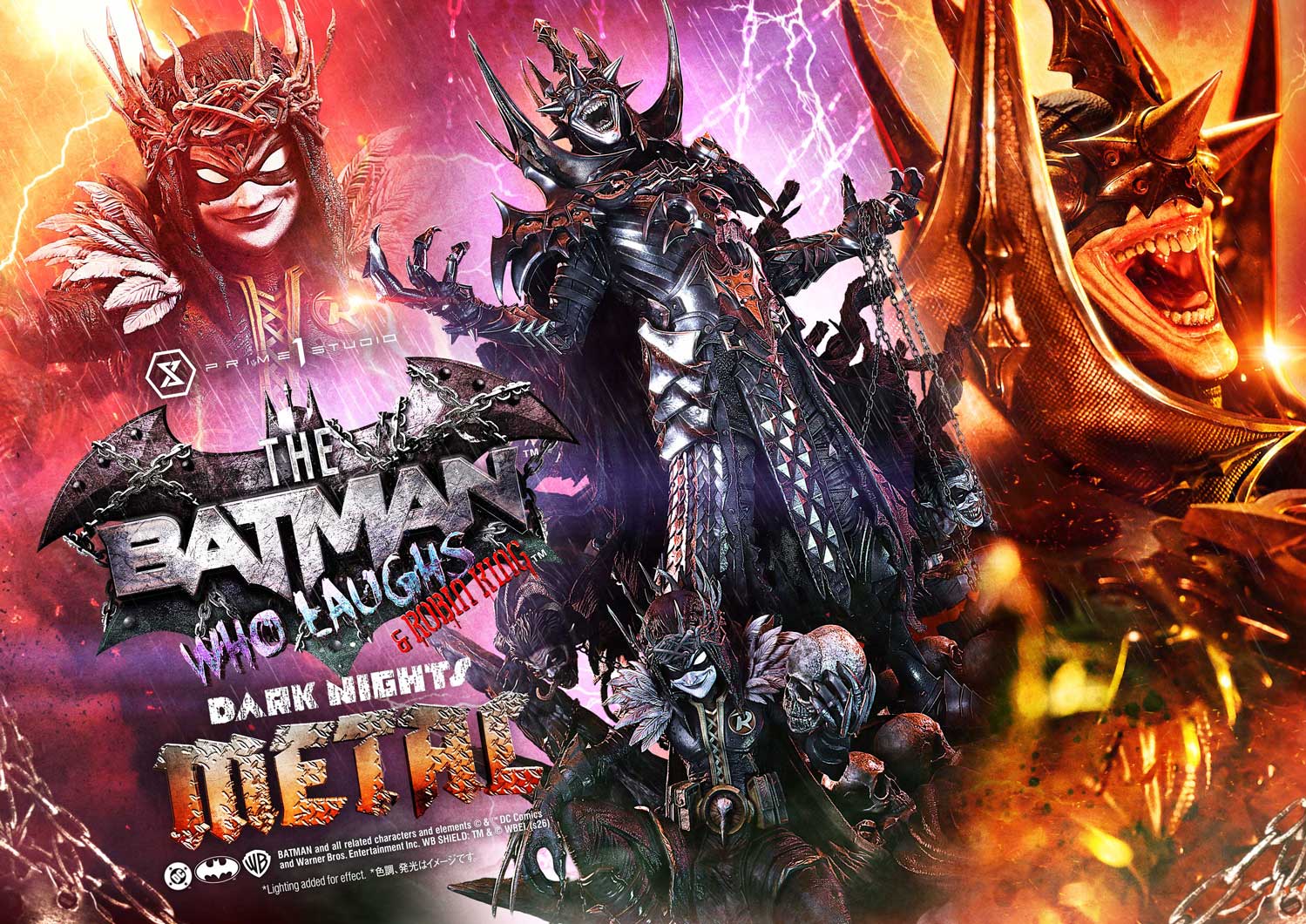 The Batman Who Laughs & Robin King Statue 1:3 Scale Dark Nights Metal Limited Collectible