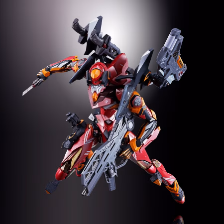 Rebuild of Evangelion Metal Build EVA Production Model-02 Action Figure 30th with the Spear of Cassius