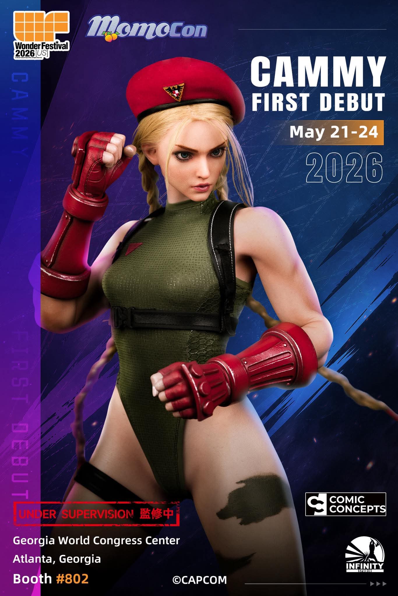 Cammy 1/3 Scale Figure Full Silicone Street Fighter Limited Collectible