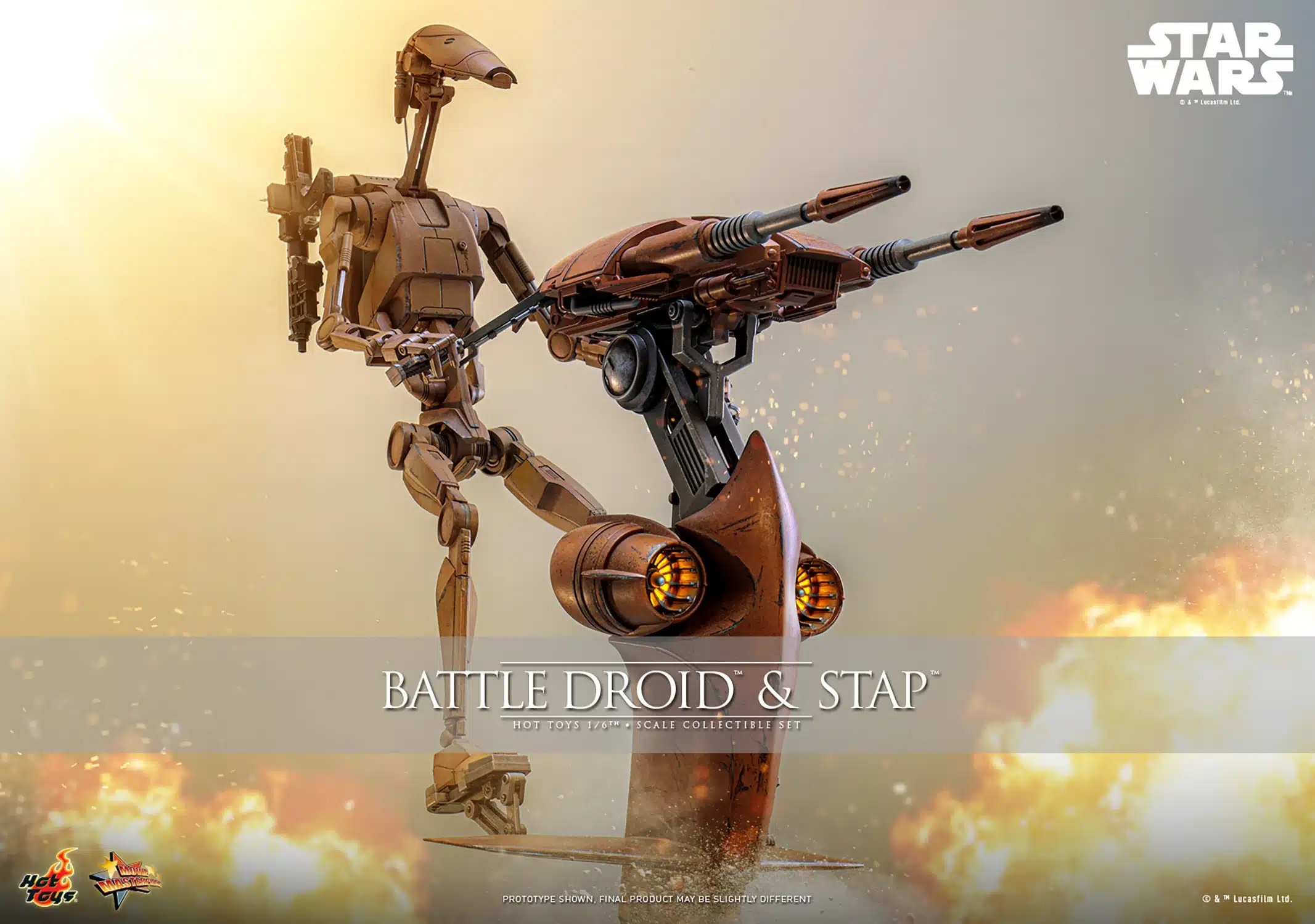 Battle Droid & STAP Sixth Scale Figure Set Star Wars Limited Collectible
